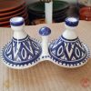 Moroccan Fassi Double mini Tajine Hand Crafted
