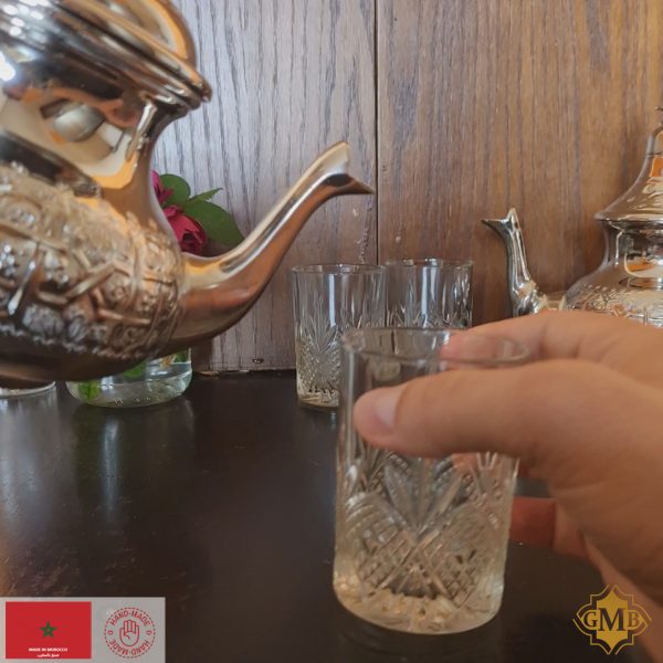 Silver Moroccan Malaki Teapot Authentic handcrafted