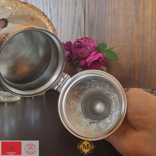 Silver Moroccan Malaki Teapot Authentic handcrafted