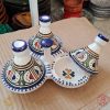 Moroccan Fassi Triple mini Tajine Hand Crafted