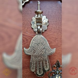 Beautiful finish engraved Khamssa - Hamssa hand door knocker (1)