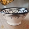 Moroccan Fassia Ceramic Serving Bowl Hand Crafted