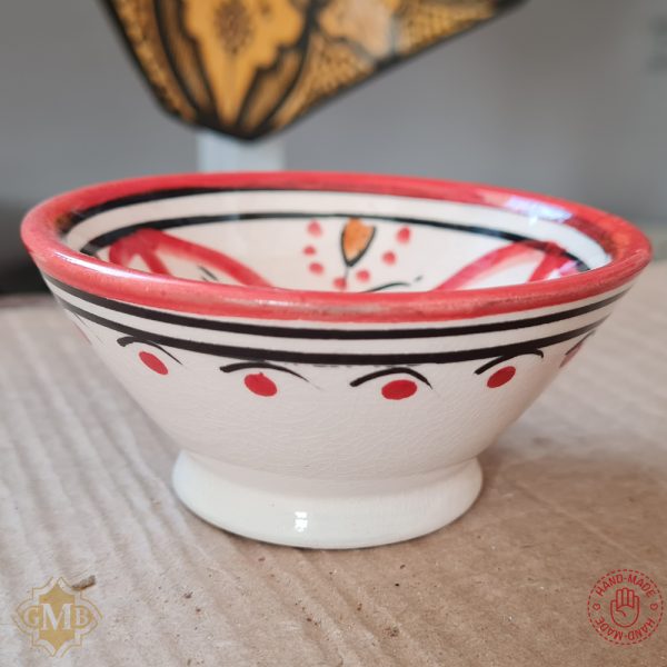 Moroccan Fassia Ceramic Serving Bowl Hand Crafted