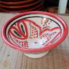 Moroccan Fassia Ceramic Serving Bowl Hand Crafted