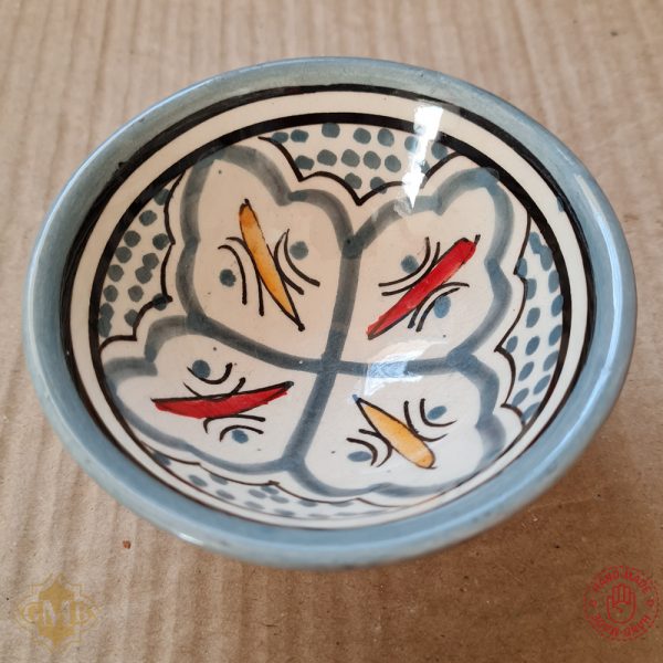 Moroccan Fassia Ceramic Serving Bowl Hand Crafted