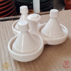 Moroccan Safi Triple mini Tajine Hand Crafted