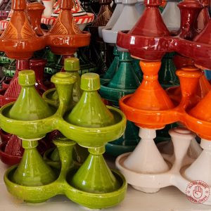 Moroccan Safi Triple mini Tajine Hand Crafted
