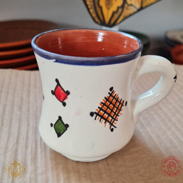 Vintage Moroccan Fassi Ceramics Mugs