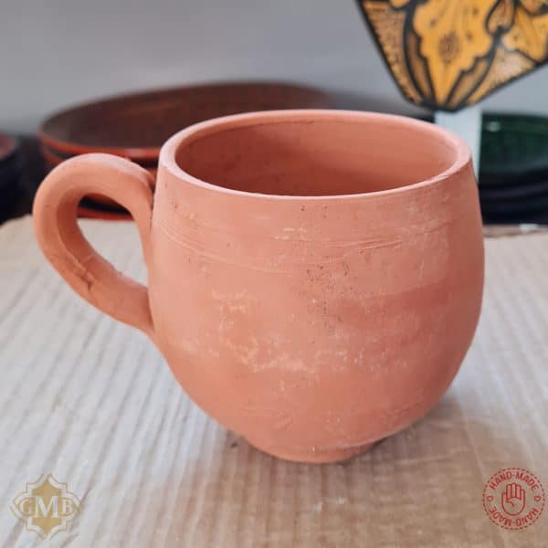 Eco Moroccan Terracotta Mug Handcrafted - Lot 2 Pieces