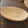 Handwoven Moroocan Raffia storage Basket Palm Leaf