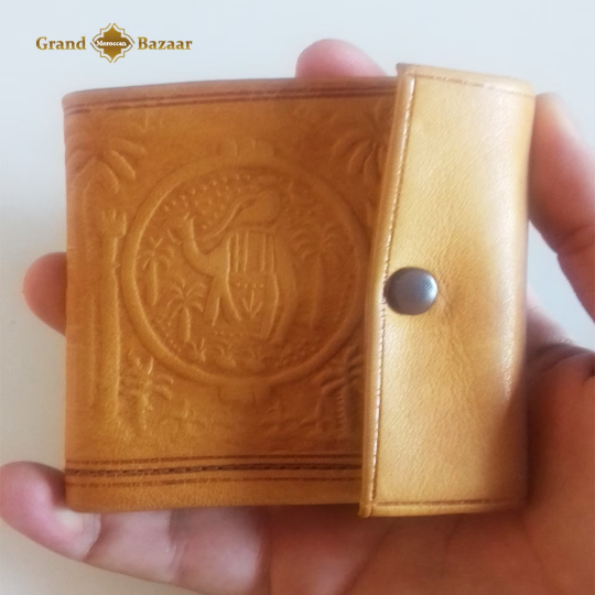 Moroccan Handcrafted leather wallet