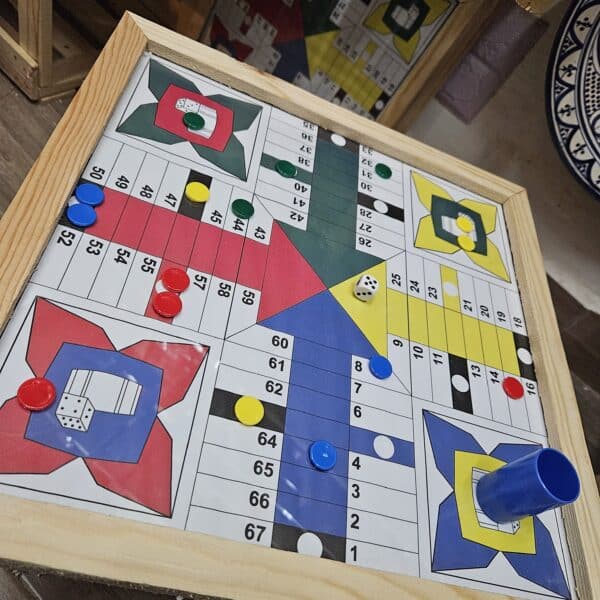 Moroccan Parchis Board for 4 players