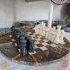 Handmade Marble Rounded Chess Set
