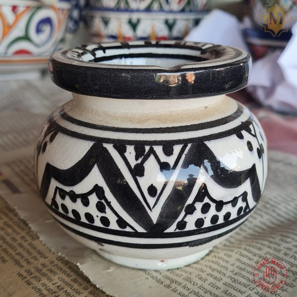 Painted Ceramic Moroccan Ashtray