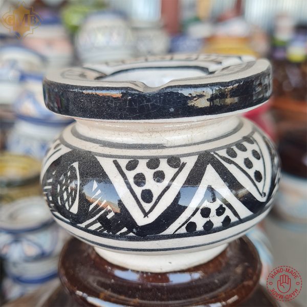 Painted Ceramic Moroccan Ashtray