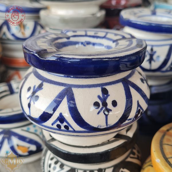 Painted Ceramic Moroccan Ashtray