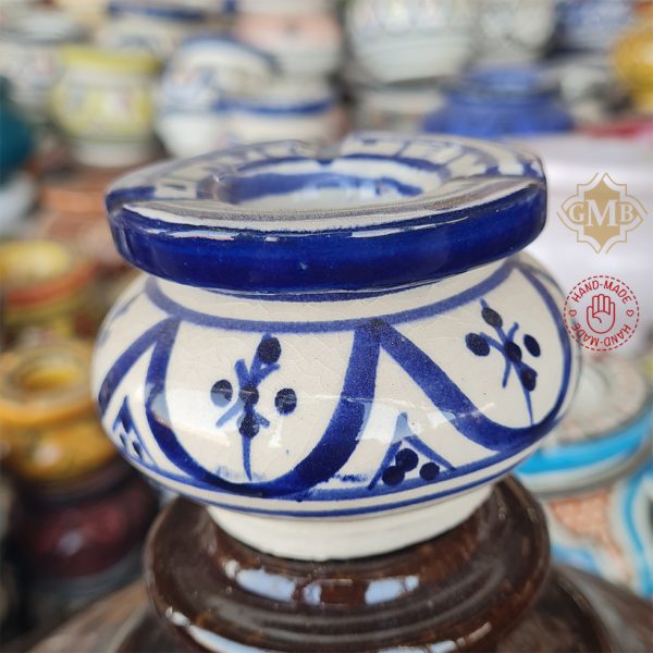 Painted Ceramic Moroccan Ashtray