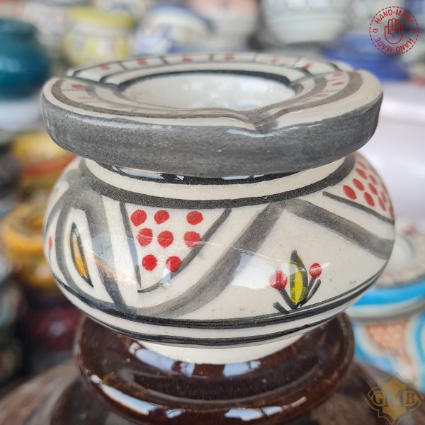 Painted Ceramic Moroccan Ashtray