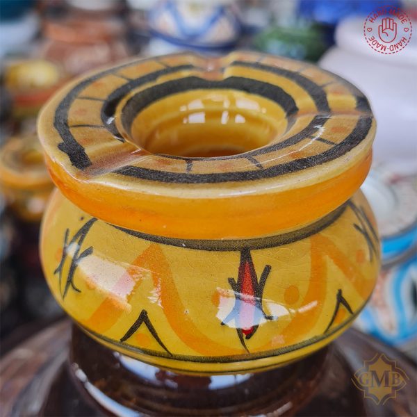 Painted Ceramic Moroccan Ashtray