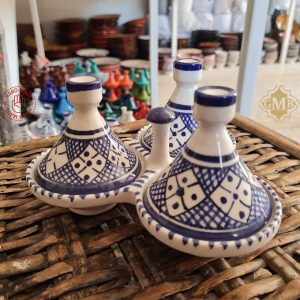 Triple Moroccan mini Tajine Hand Crafted
