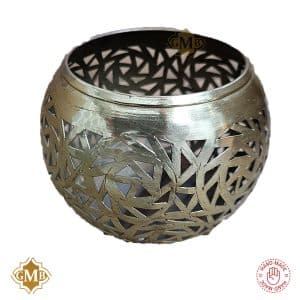 This Moroccan Tealight Wax Holder Round style night Brass Decor Handmade Candle Holder are 100% handmade by artisans in Tetouan - Morocco. and has been completely handmade.
