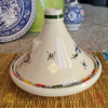 Moroccan Hand Crafted White Glazed Tagine